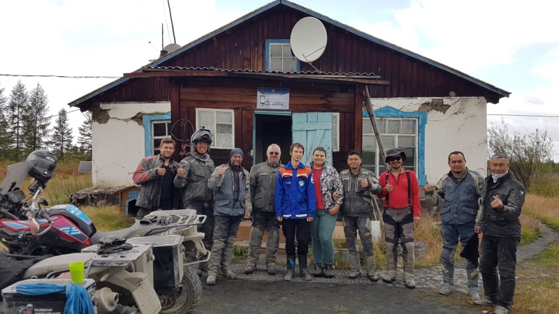 Road on Bones Magadan Kolyama Highway Rusmototravel motorcycle tour in Russia