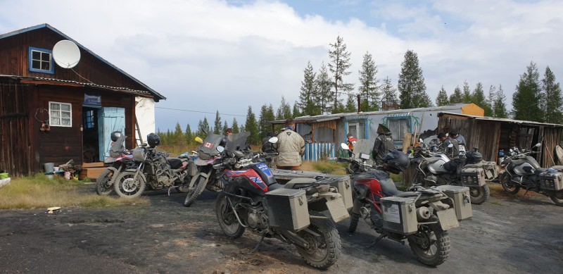 Road on Bones Magadan Kolyama Highway Rusmototravel motorcycle tour in Russia