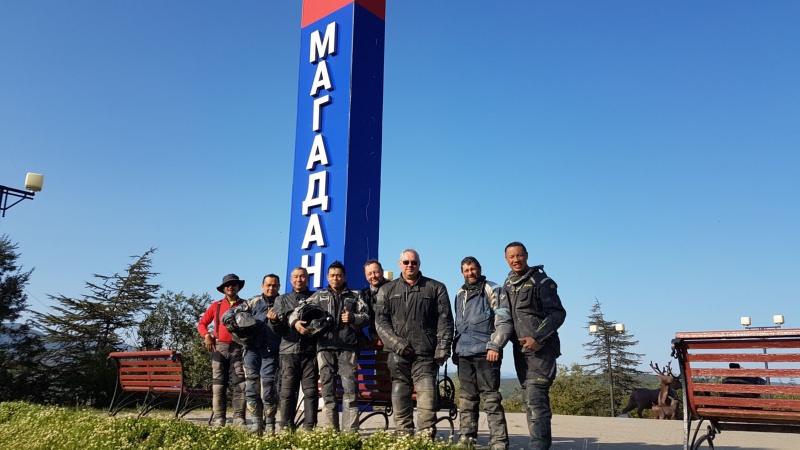 Road on Bones Magadan Kolyama Highway Rusmototravel motorcycle tour in Russia