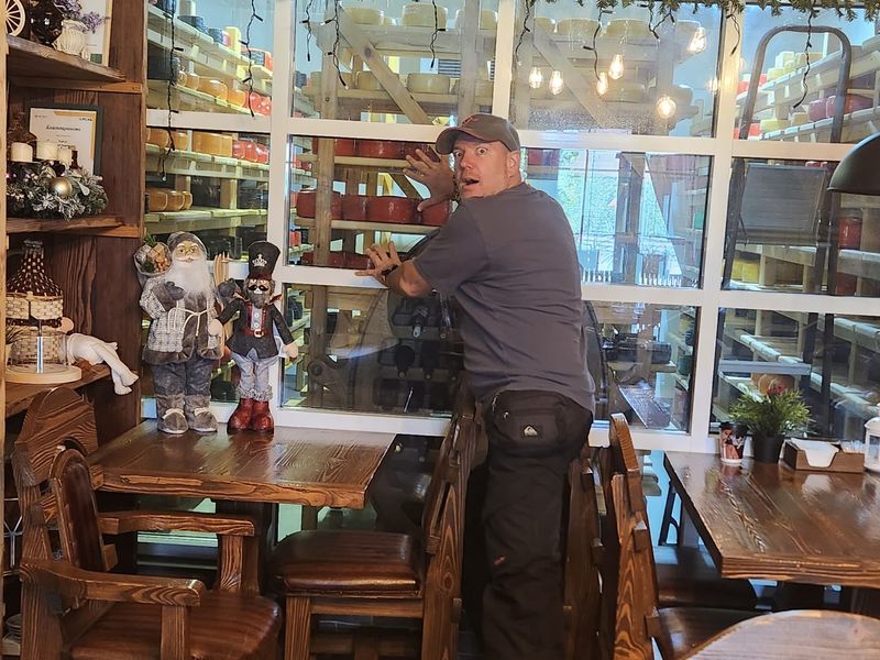 Cheese farm in mototour in Russia