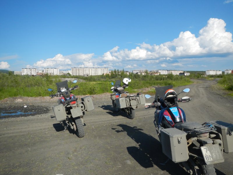 Road on Bones Magadan Kolyama Highway Rusmototravel motorcycle tour in Russia