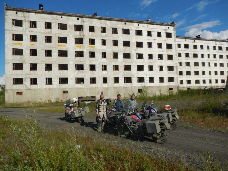 Road on Bones Magadan Kolyama Highway Rusmototravel motorcycle tour in Russia