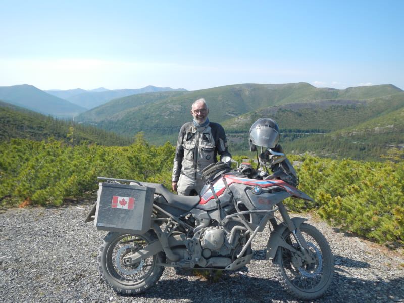 Road on Bones Magadan Kolyama Highway Rusmototravel motorcycle tour in Russia