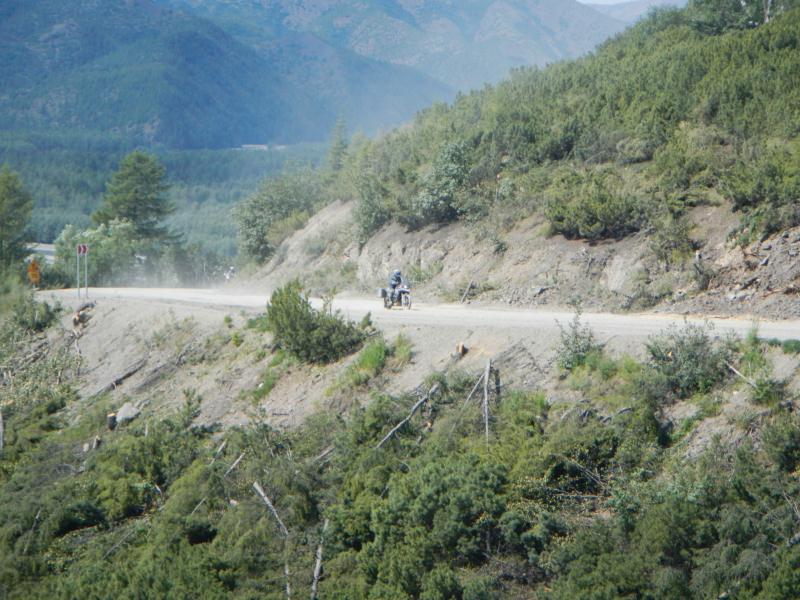 Road on Bones Magadan Kolyama Highway Rusmototravel motorcycle tour in Russia