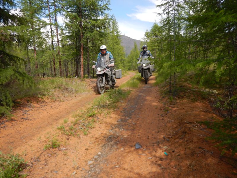 Road on Bones Magadan Kolyama Highway Rusmototravel motorcycle tour in Russia