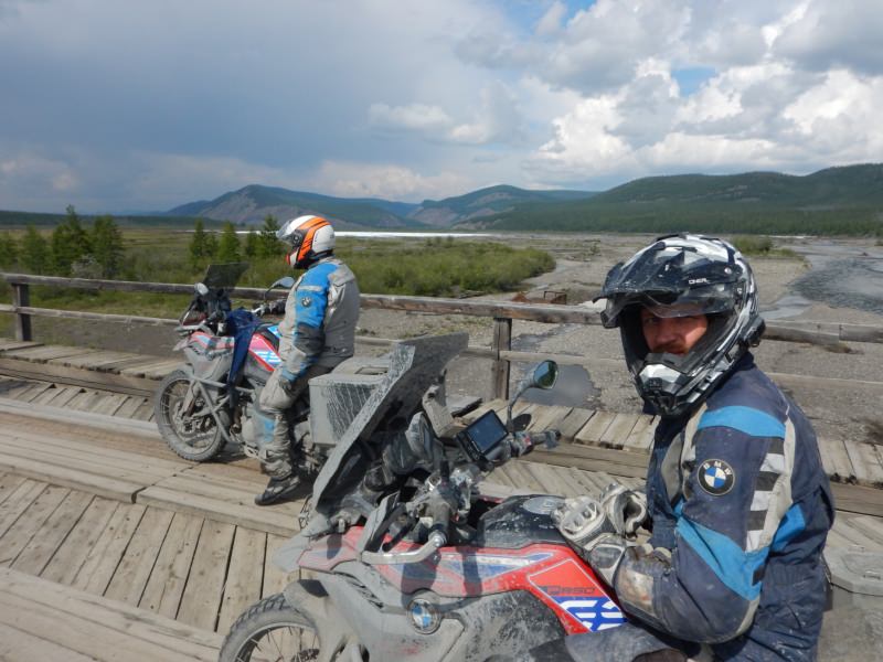 Road on Bones Magadan Kolyama Highway Rusmototravel motorcycle tour in Russia