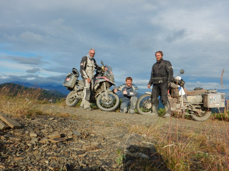 Road on Bones Magadan Kolyama Highway Rusmototravel motorcycle tour in Russia