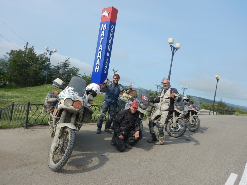 Road on Bones Magadan Kolyama Highway Rusmototravel motorcycle tour in Russia