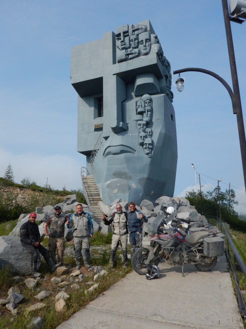 Road on Bones Magadan Kolyama Highway Rusmototravel motorcycle tour in Russia