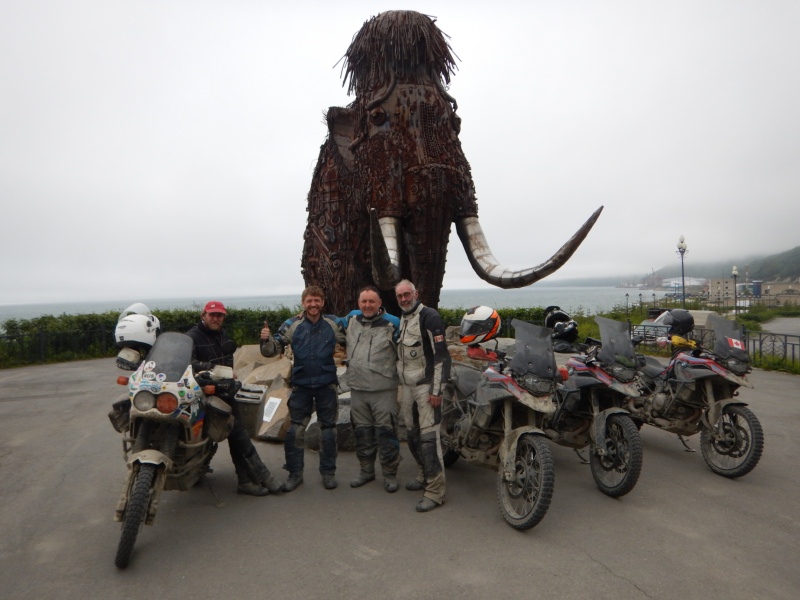 Road on Bones Magadan Kolyama Highway Rusmototravel motorcycle tour in Russia