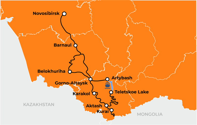 Altay Tour Map