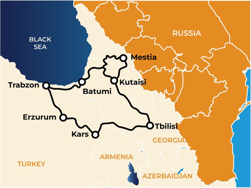 Georgia - Turkey off-road adventure tour with Rusmototravel