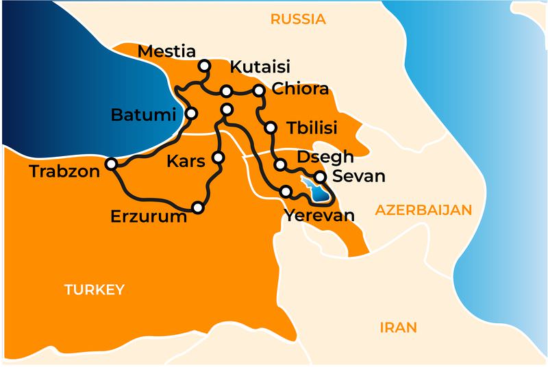Georgia - Turkey - Armenia Motorcycle tour with Rusmototravel RMT