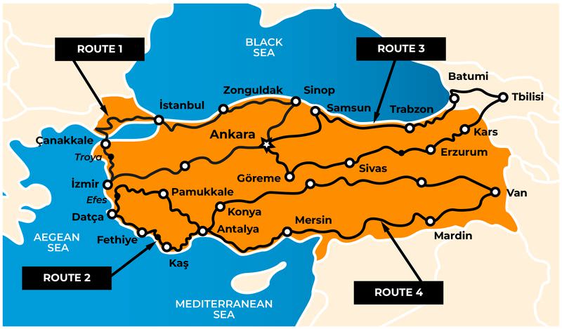 Turkey tour with Rusmototravel