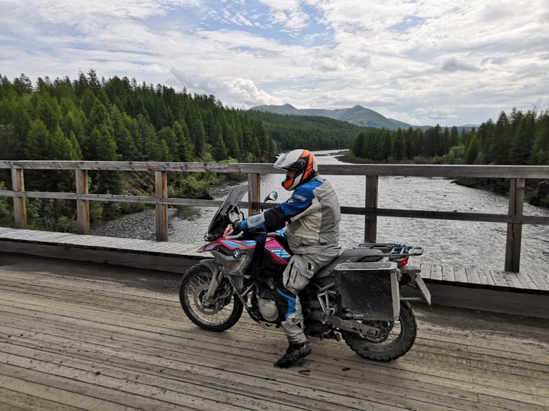 Road on Bones Magadan Kolyama Highway Rusmototravel motorcycle tour in Russia