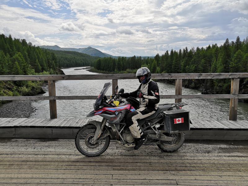 Road on Bones Magadan Kolyama Highway Rusmototravel motorcycle tour in Russia