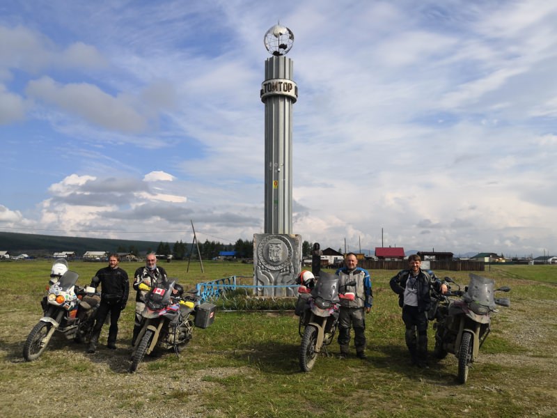 Road on Bones Magadan Kolyama Highway Rusmototravel motorcycle tour in Russia