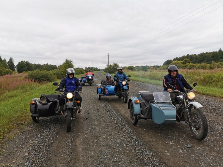 Vladivostok-Moscow Trans-Siberian Route, August 2019, Irbit Ural bikes test ride