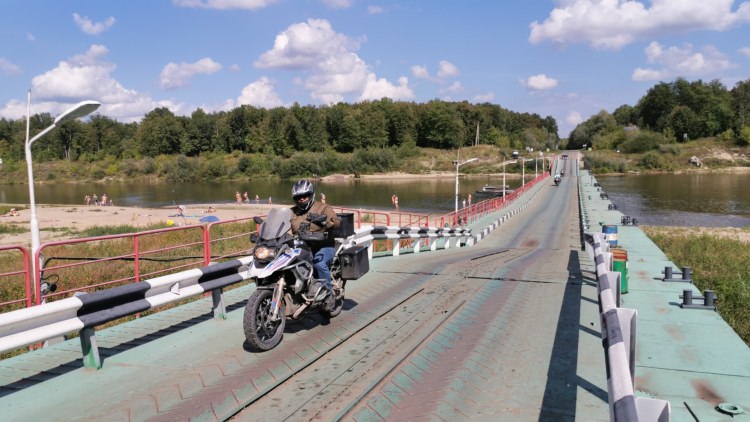 Vladivostok-Moscow Trans-Siberian Route, August 2019, crossing the river near Novgorod