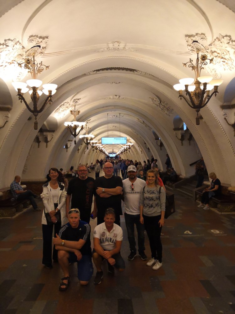 Saint-Petersburg-Moscow Motorcycle Tour Rusmototravel Moscow metro