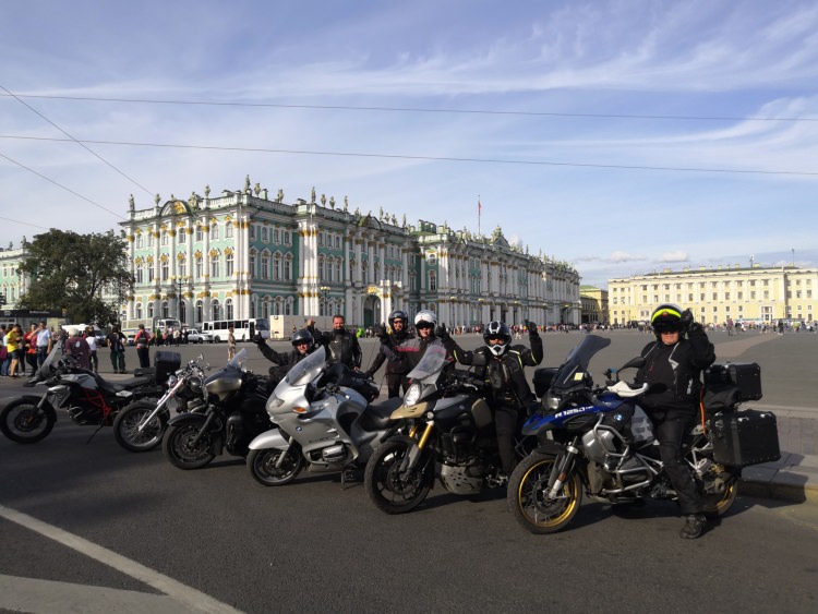 Moscow-Saint-Petersburg motorcycle tour Rusmototravel, Saint-Petersburg Hermitage