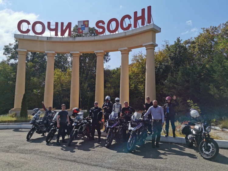 Sochi-Crimea motorcycle tour with Rusmototravel, on our way back to Sochi